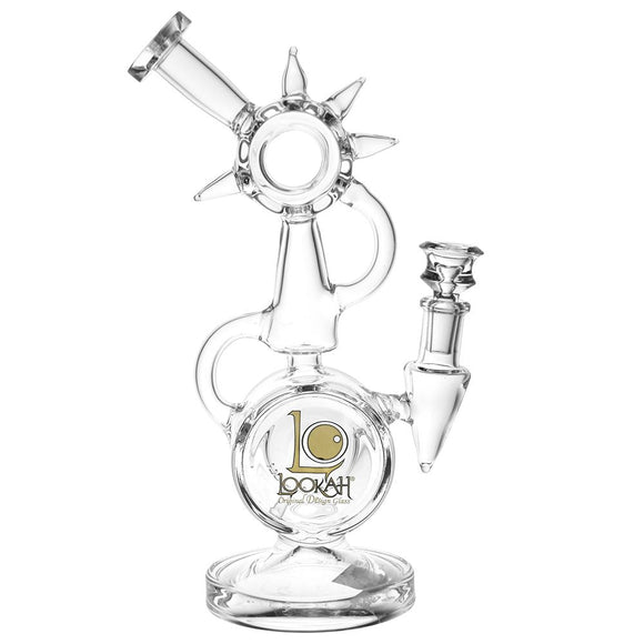 Lookah Glass Spiked Recycler Water Pipe | 10.75