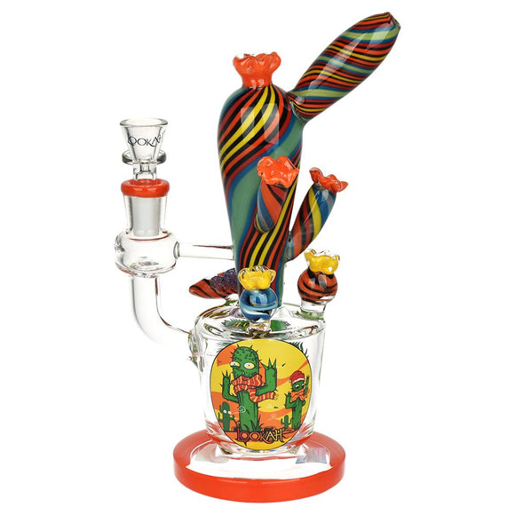 Lookah Glass Cactus Water Pipe - 9.25