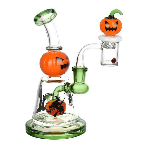 Halloween Ball Glass Dab Rig Set - 6.75