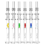 Cookies Honey Twist Glass Dab Straw w/ Integrated Tip - 6.25" / Colors Vary