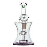 Hemper Hourglass V2 Glass Water Pipe - 7" / 14mm F / Colors Vary