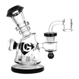 Diamond Glass Gold Hammer Perc Dab Rig - 6" / 14mm F / Colors Vary