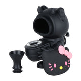 Hey Kitty Silicone Bubbler - 5.5" / Colors Vary