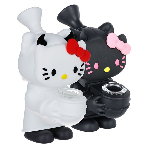 Hey Kitty Silicone Bubbler - 5.5