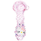 Greetings Kitty Glass Spoon Pipe - 4"