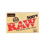 20PK DISPLAY - RAW Classic Creaseless 500's Papers - 500pc / 1 1/4"