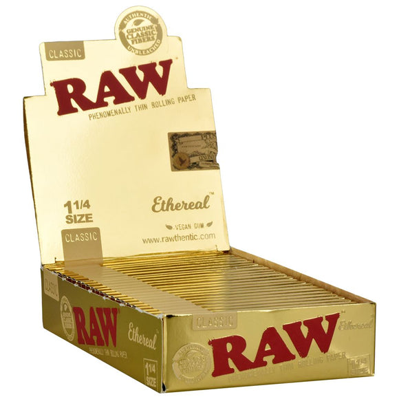 24CT DISPLAY - Raw Ethereal Rolling Papers - Classic / 50pc / 1 1/4