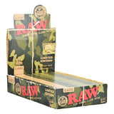 24CT DISPLAY - RAW Camo Rolling Papers - Classic / 50pc / 1 1/4"