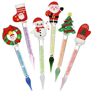 6CT BUNDLE - Christmas Collection Glow In The Dark Dab Tool - 6.75" / Assorted Designs