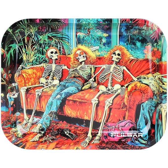 Pulsar Design Series Large Metal Rolling Tray - In Da Couch / 13