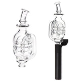 Pulsar Fab Egg Bubbler Glass Mouthpiece Attachment for Puffco Pivot - 5" / Clear