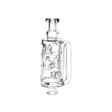 Pulsar Incycler Bubbler Glass Mouthpiece Attachment for Puffco Pivot - 4.3" / Clear