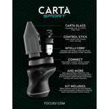 Focus V CARTA Sport Portable Electric Dab Rig | Black | 2700mAh