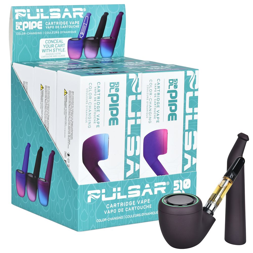 Pulsar 510 DL Pipe Variable Voltage Cartridge Vape | Thermo Series | 6 - Lux Vapes Pulsar 510 DL Pipe Variable Voltage Cartridge Vape | Thermo Series | 6 - Lux Vapes