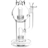 Pulsar Double Chamber Bubble Glass Water Pipe - 14" / 14mm F / Clear