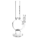 Pulsar Round Ball Glass Water Pipe - 12" / 14mm F / Clear