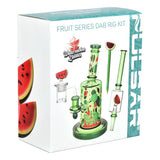 Pulsar Fruit Series Watermelon Zkittles Glow In The Dark Dab Rig Kit - 8" / 14mm F