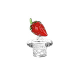 Pulsar Fruit Series Strawberry Cough Glow In The Dark Dab Rig Kit - 8" / 14mm F