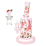 Pulsar Fruit Series Peaches & Cream Glow in The Dark Dab Rig Kit - 8" / 14mm F