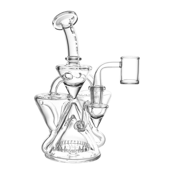 Pulsar Dual Recycler Glass Water Pipe - 7.75