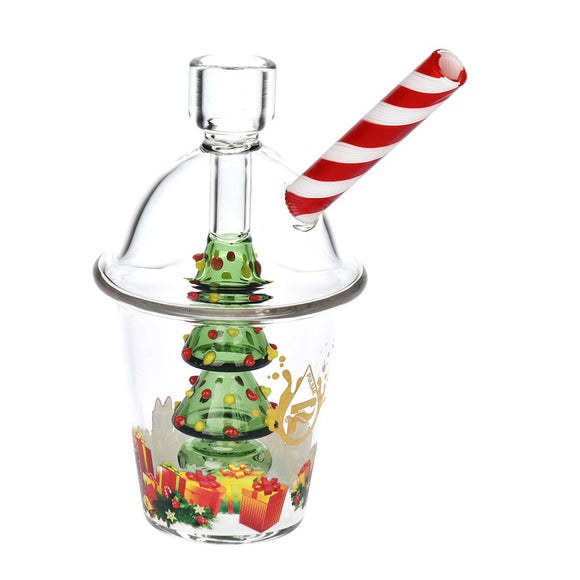 Pulsar Christmas Tree Glass Bubbler Pipe - 6