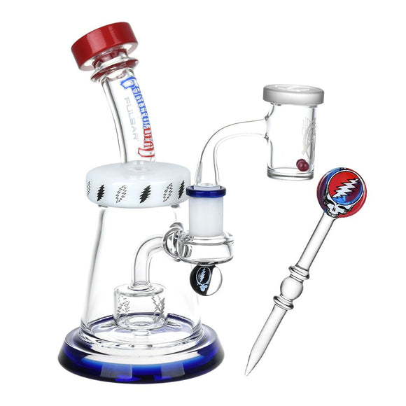 Grateful Dead x Pulsar Lightning Bell Dab Rig Set - 7.5