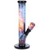 Pulsar Inside Print Straight Tube Glass Water Pipe | 11.25" | 14mm F