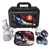 Pulsar Bent Neck Water Pipe Smoker's Hard Case Travel Set | 5.75" | 14mm F