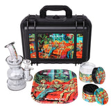 Pulsar Bent Neck Water Pipe Smoker's Hard Case Travel Set | 5.75" | 14mm F