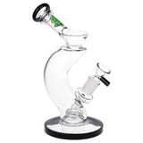 SeshGear Hip Check Curved Glass Water Pipe | 7.75" | 14mm F