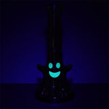 Pulsar Happy Ghost Glass Water Pipe - 10" / 14mm F
