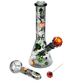 Pulsar Halloween Party Herb Pipe Glow Duo- 10" / 14mm F