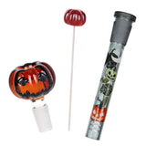Pulsar Halloween Party Herb Pipe Glow Duo- 10" / 14mm F