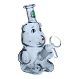 SeshGear Happy Bears Glass Water Pipe - 5" / 14mm F / Colors Vary