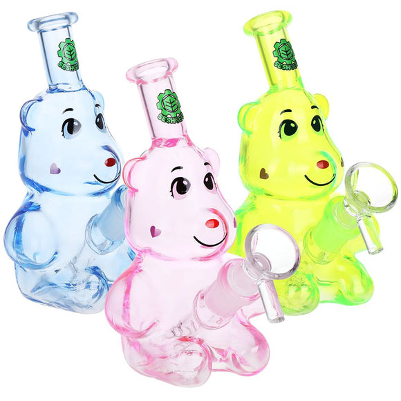 SeshGear Happy Bears Glass Water Pipe - 5
