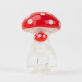 Empire Glassworks PuffCo Pivot Glass Mouthpiece - Red Mushroom