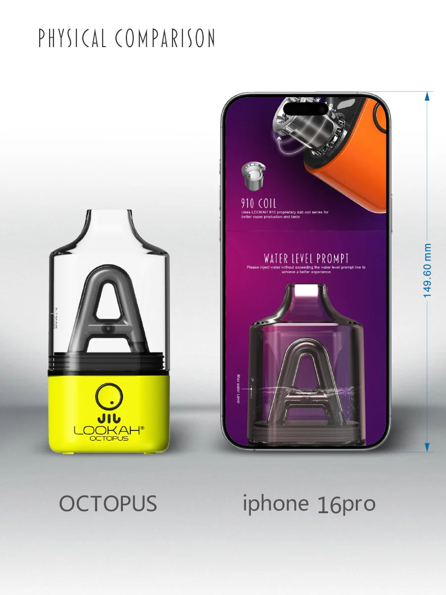 LOOKAH Octopus Mini Electric Dab Rig Compact & Sleek - Lux Vapes LOOKAH Octopus Mini Electric Dab Rig Compact & Sleek - Lux Vapes