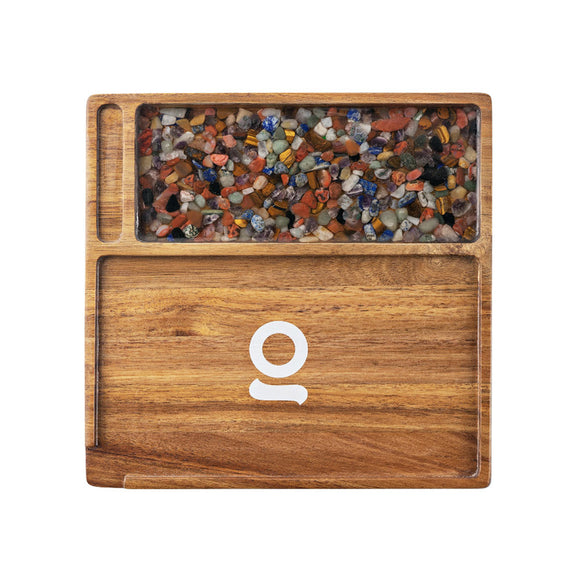 ONGROK Acacia Wood Rolling Tray