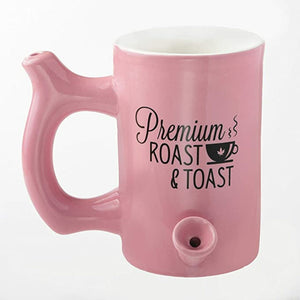 Fashion Craft - Roast & Toast Ceramic Mug - Pink - Large