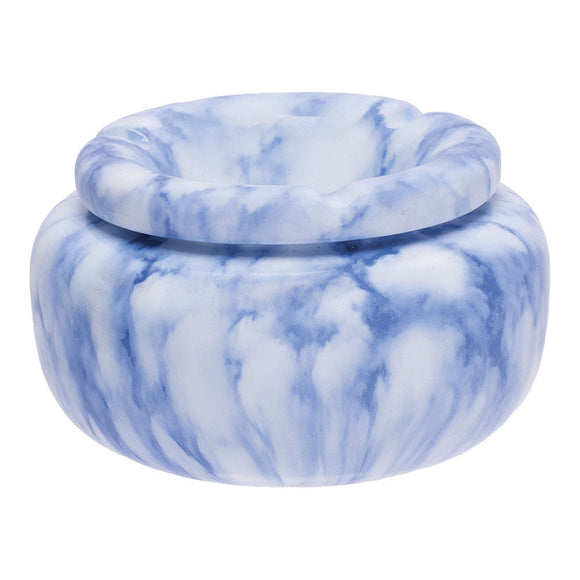 Fujima Moroccan Ceramic Ashtray - Marble Blue / 5