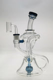 TAG - 9.5" Super Slit Donut Dual Arm Recycler (14MM Female)