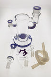 TAG - 9" Showerhead Donut 75x5MM (For Vaporizers) w/ Neck, Keck Clip, Hose Adapter, Silicone Hose, & Mouth Piece (18MM Female)