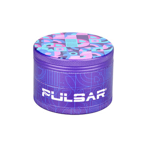 Pulsar Design Series Grinder with Side Art - Candy Floss / 4pc / 2.5"