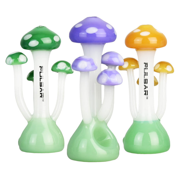 Pulsar Mushroom Family Hand Pipe - 3.5