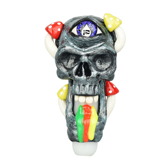 Pulsar Rainbow Puking Skull Spoon Pipe - 5.5