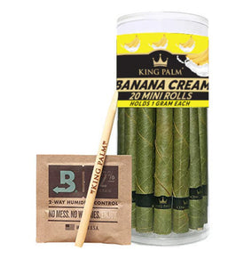 King Palm Hand Rolled Leaf- Mini Pre-Roll Cone 2-pack