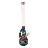 Kayd Mayd - The Duo Exotic Water Pipe - 20.75" Double Bowl w/ Lighter Holster & Ice Punch