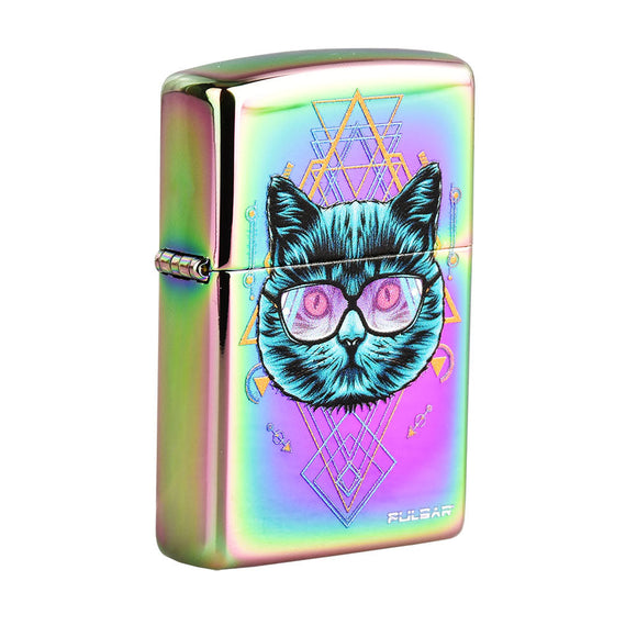 Zippo Lighter - Pulsar Sacred Cat Geometry - Spectrum
