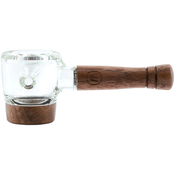 Marley Natural - Glass & Walnut Spoon Hand Pipe