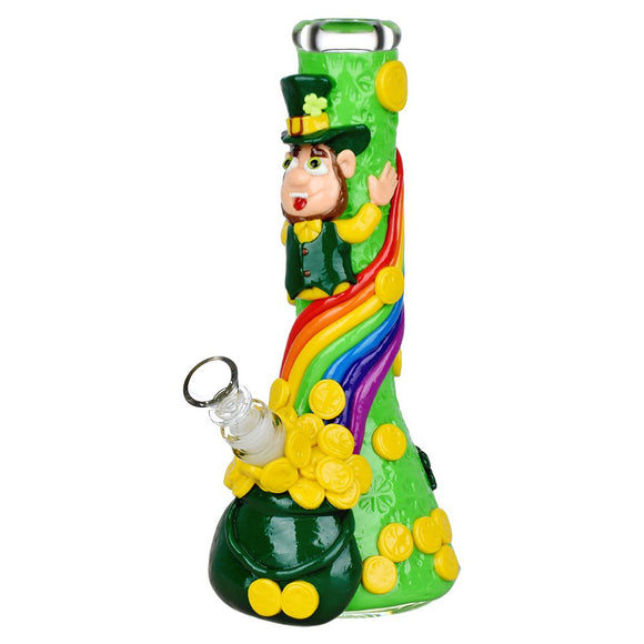 St. Patrick's Day Pot of Gold Glow In The Dark Water Pipe - 10